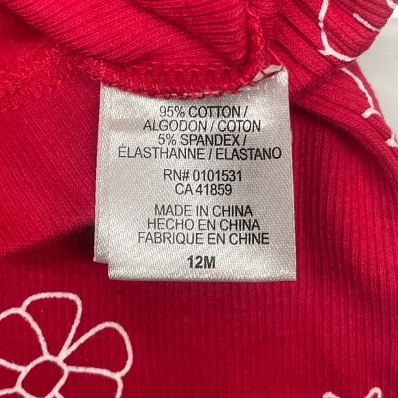 Bluey Red Baby Sweatshirt and matching pants (bell bottoms) baby girl 12M - Picture 8 of 11